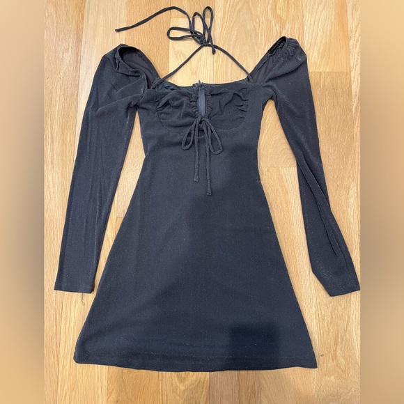 Princess Polly Gray Shimmer Dress - Picture 2 of 4